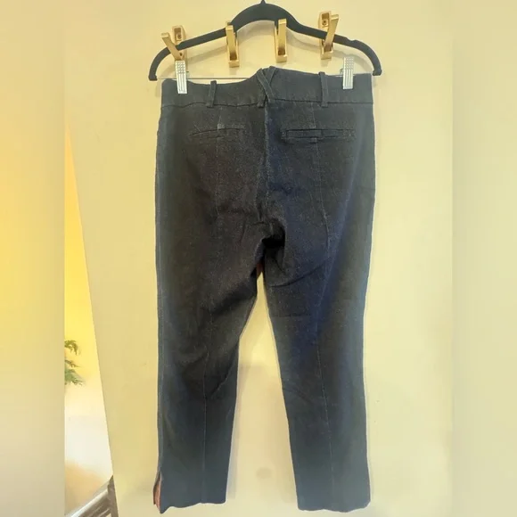 Anthropologie The Essential Slim Denim Trousers Navy Blue Size 6 - Picture 10 of 10